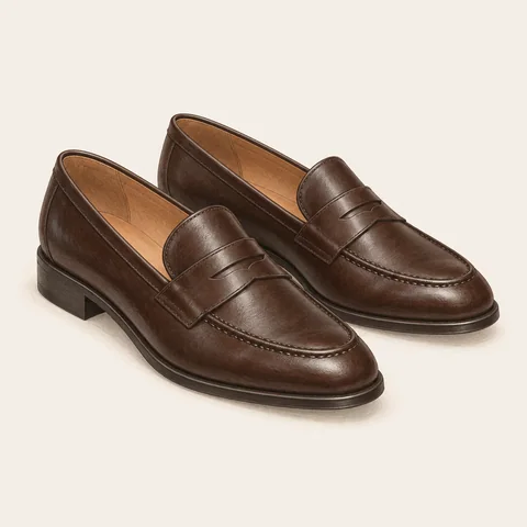 Eigene Stilvorschau: Dunkelbraune Pennyloafer