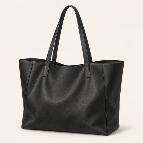 Eigene Stilvorschau: Großer schwarzer Shopper