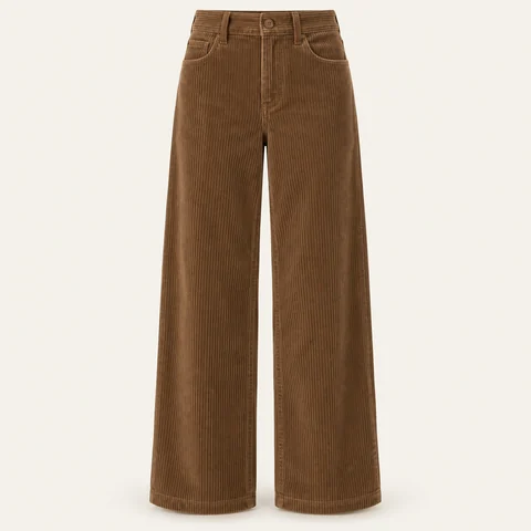 Eigene Stilvorschau: Weite Cordhose in Bison